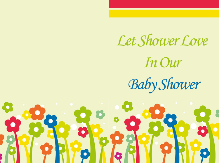 Printable Floral Baby Shower Invitations