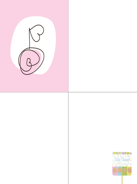 Printable Pink Rose Invitation