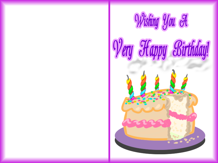 Printable Very Happy Birthday Cards