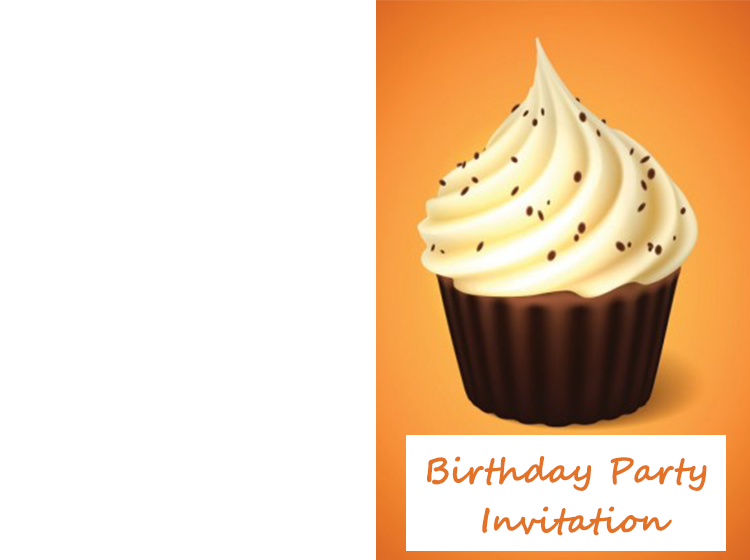 Cupcake Birthday Printable Invitations