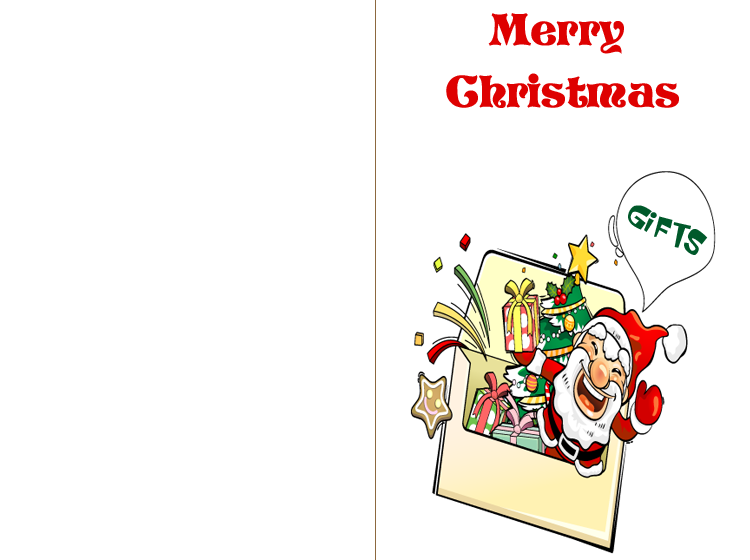 Santa Merry Christmas Cards