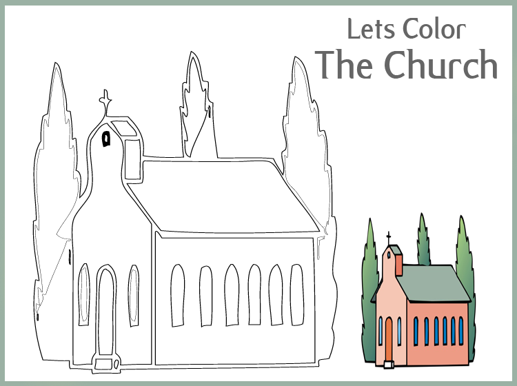 Let's Color This Church! Worksheet