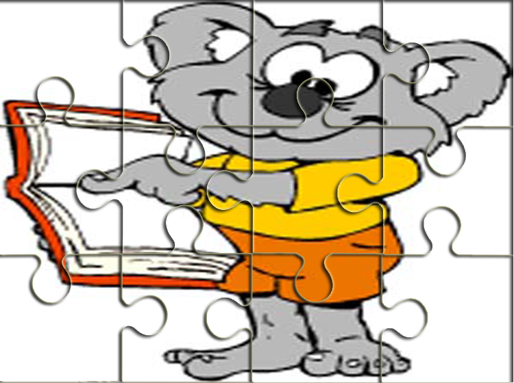 Reading Koala Printable Puzzles