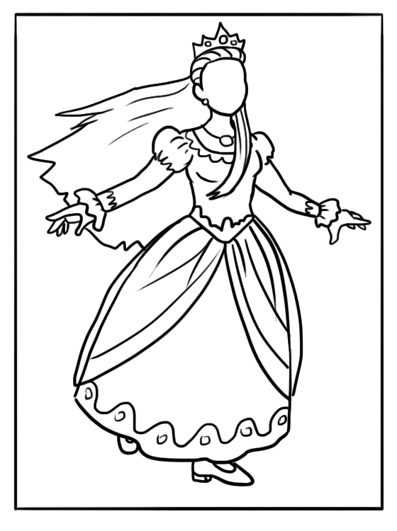 Lovely Princess Coloring Sheets