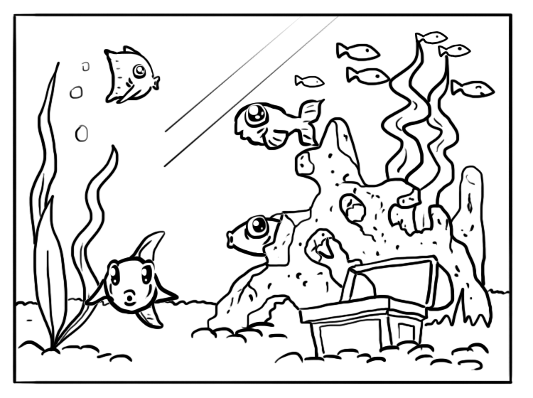 Printable Fish Coloring Sheets