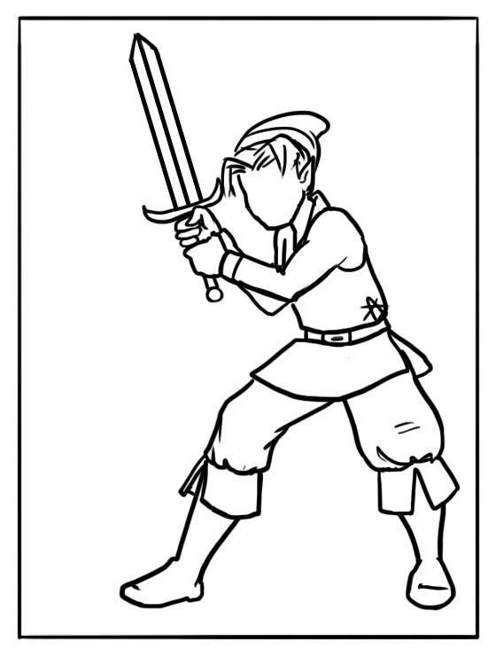 Swordsmen Coloring Sheets