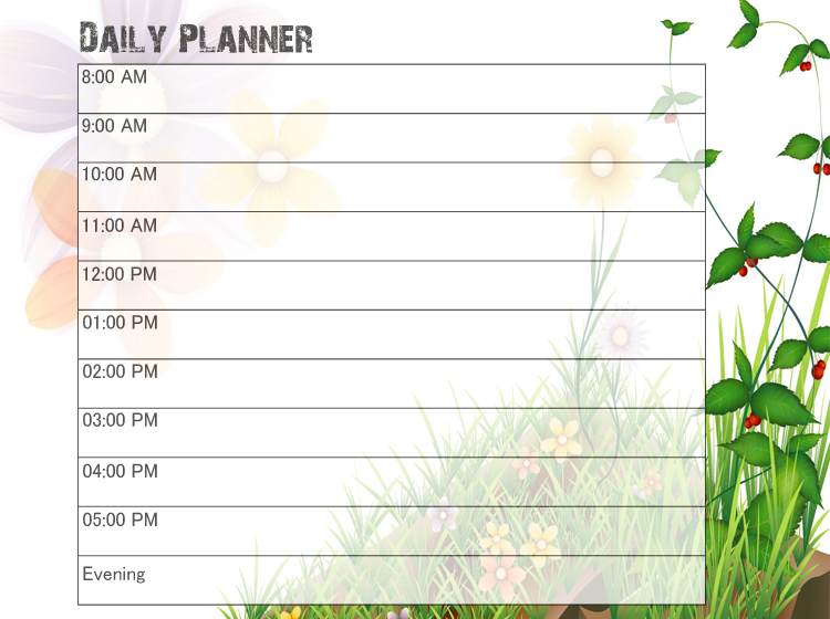 Leaf Planner Printable Calendars