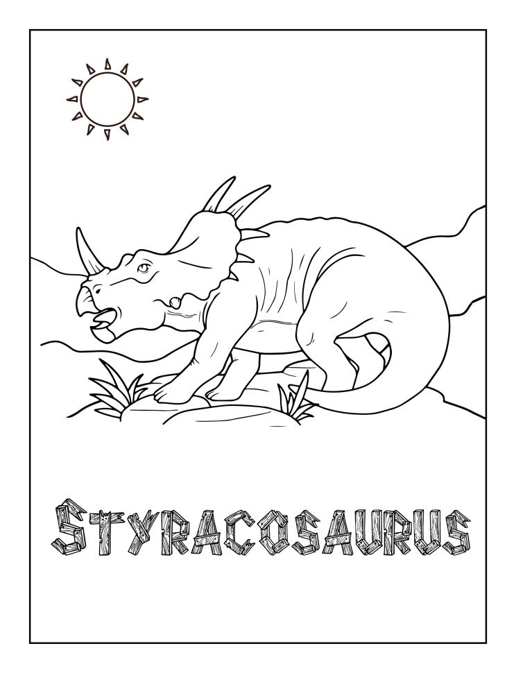 Printable Dinosaur Coloring Sheets