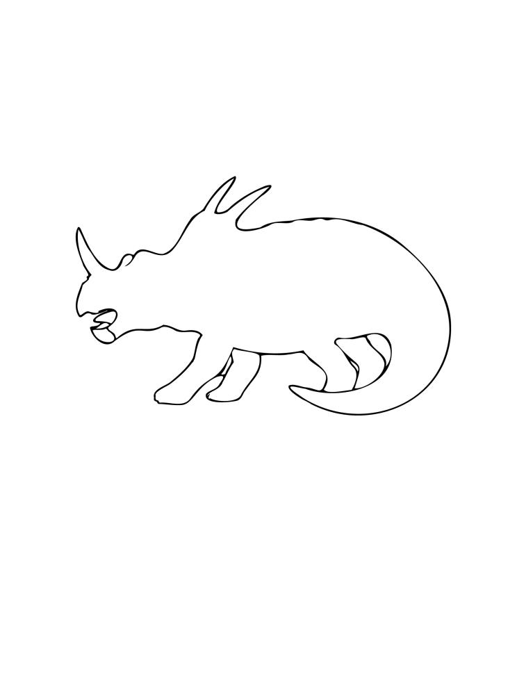 Stegosaurus Dinosaur Stencil