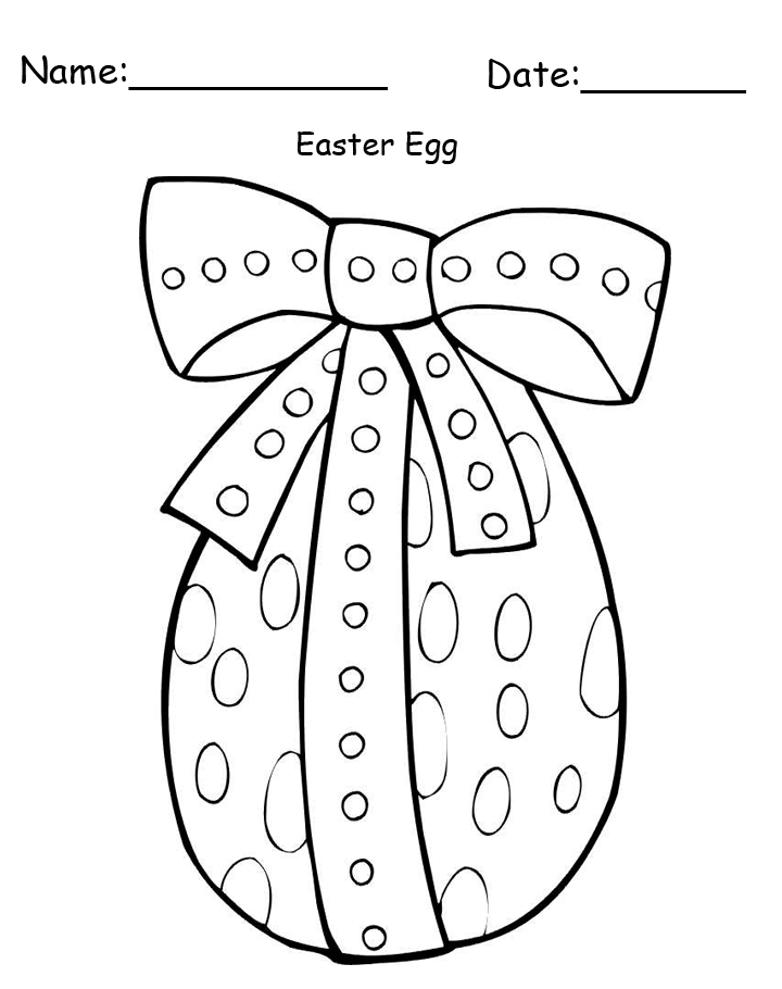 Printable Big Easter Egg Craft