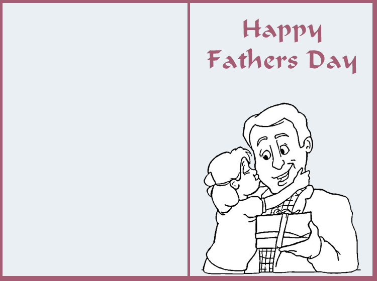 Color Blank Fathers Day Cards