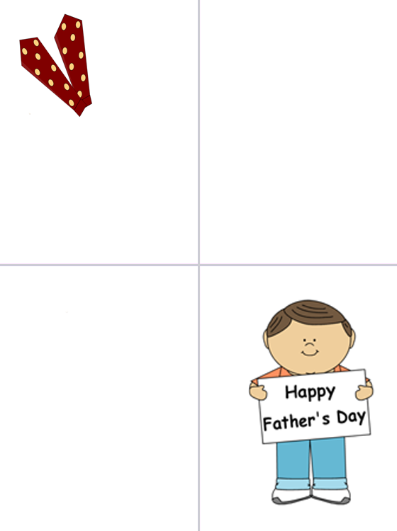 Girl Man Holding Hands Father's Day Card