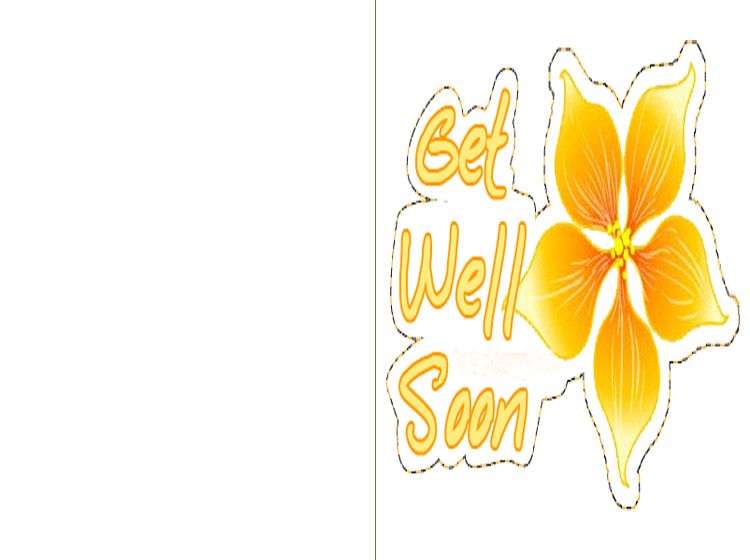 Printable Yellow Flower Get Well Cards
