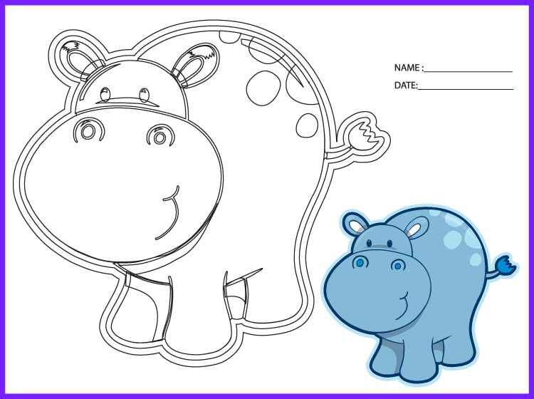Printable Hippo Worksheets