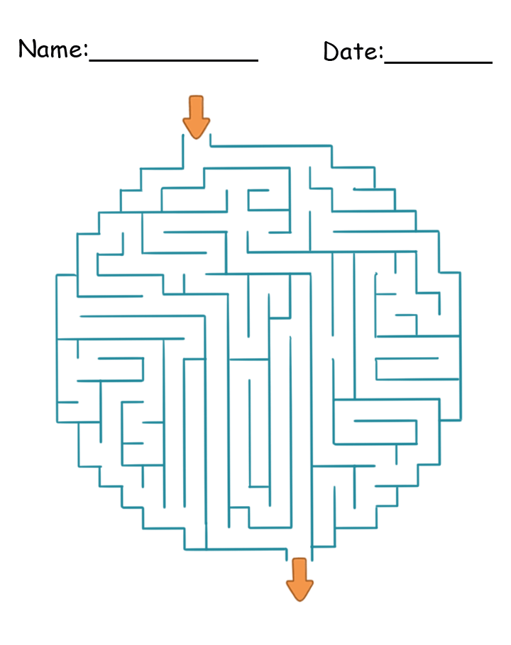 Printable Circle Maze Games