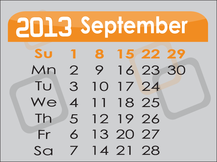 Printable Monthly Caendar