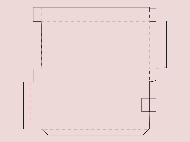 Pink Paper Box Printable Crafts