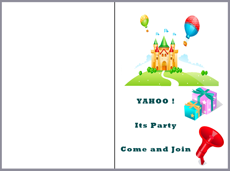 Printable Party Time Invitations