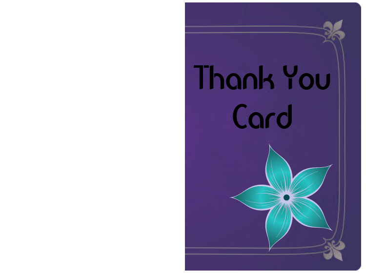 Printable Stylish Thank You Cards