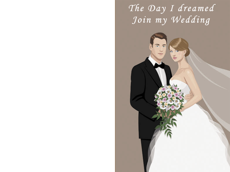 Printable Bouquet Wedding Invitations