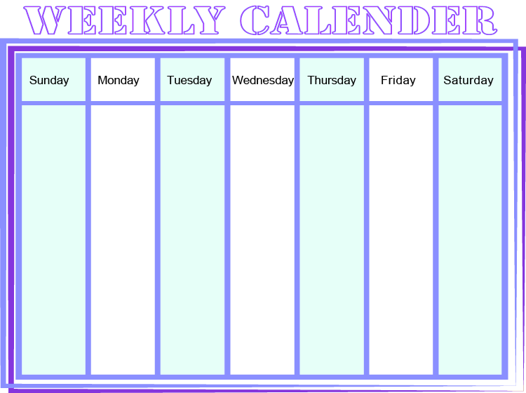 Printable Weekly Calendars