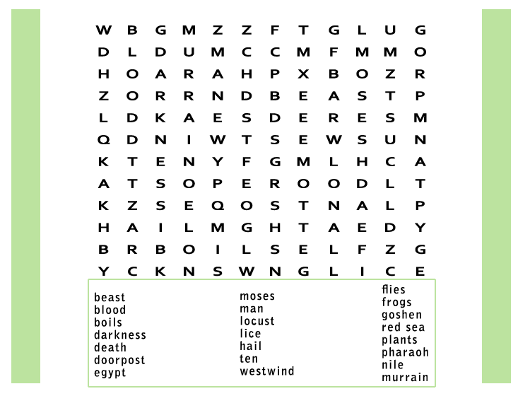 Printable Word Search Puzzle