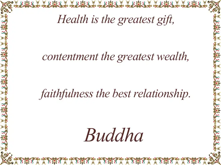 Buddha Health Inspirational Quotes