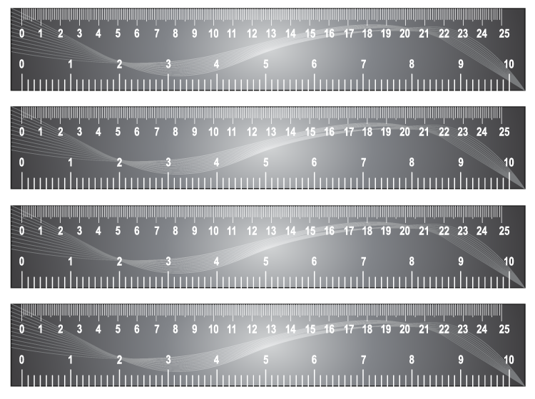 Paper Ruler Useable Printable Grey Paper Craft Rulers