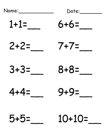 Addition Worksheet
