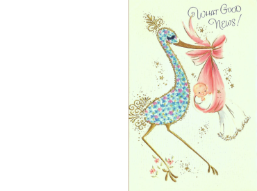 Printable Vintage Baby Cards