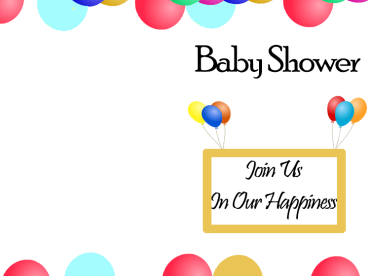 Join Us Baby Shower Printable Invitations