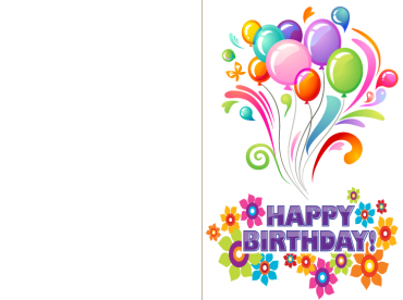 Happy Birthday Balloon Cards