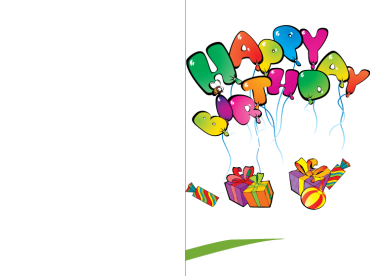 Balloon Happy Birthday Card