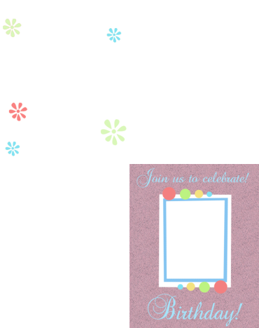 Printable Trifold Birthday Invitation 
