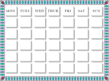 Blank Calendar Printables 