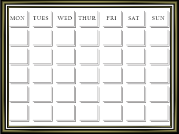 Great Blank Printable Calendars 
