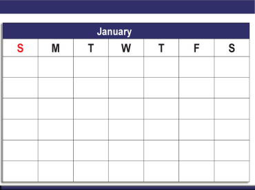 Printable Blank January Calendars