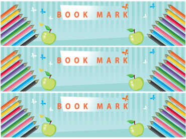 Colored Pencils Rainbow Printable Bookmarks