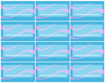 Blue Printable Business Cards