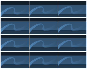 Blue Wavy Printable Business Cards