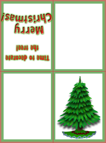 Printable Christmas Tree Cards