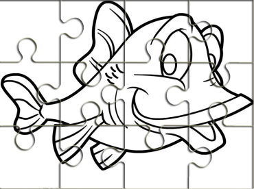 Fish Outline Printable Puzzles