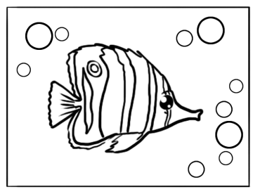 Lovely Fish Printable Coloring Sheets
