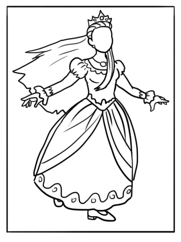 Lovely Princess Coloring Sheets