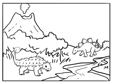 Ready Made Dinosaur Coloring Sheets