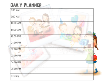 Summer Daily Calendar