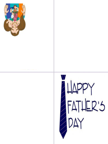 Brown-Haired Boy Father's Day Card