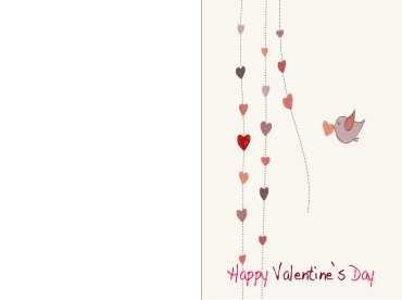 Printable Hearts Valentines Day Cards