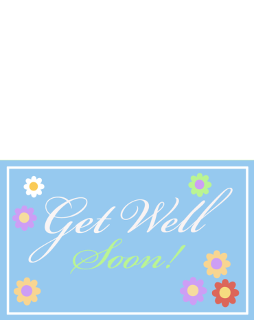 Printable Get Well Soon Floral Cards