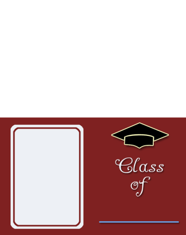 Printable Frame Style Graduation Invitations